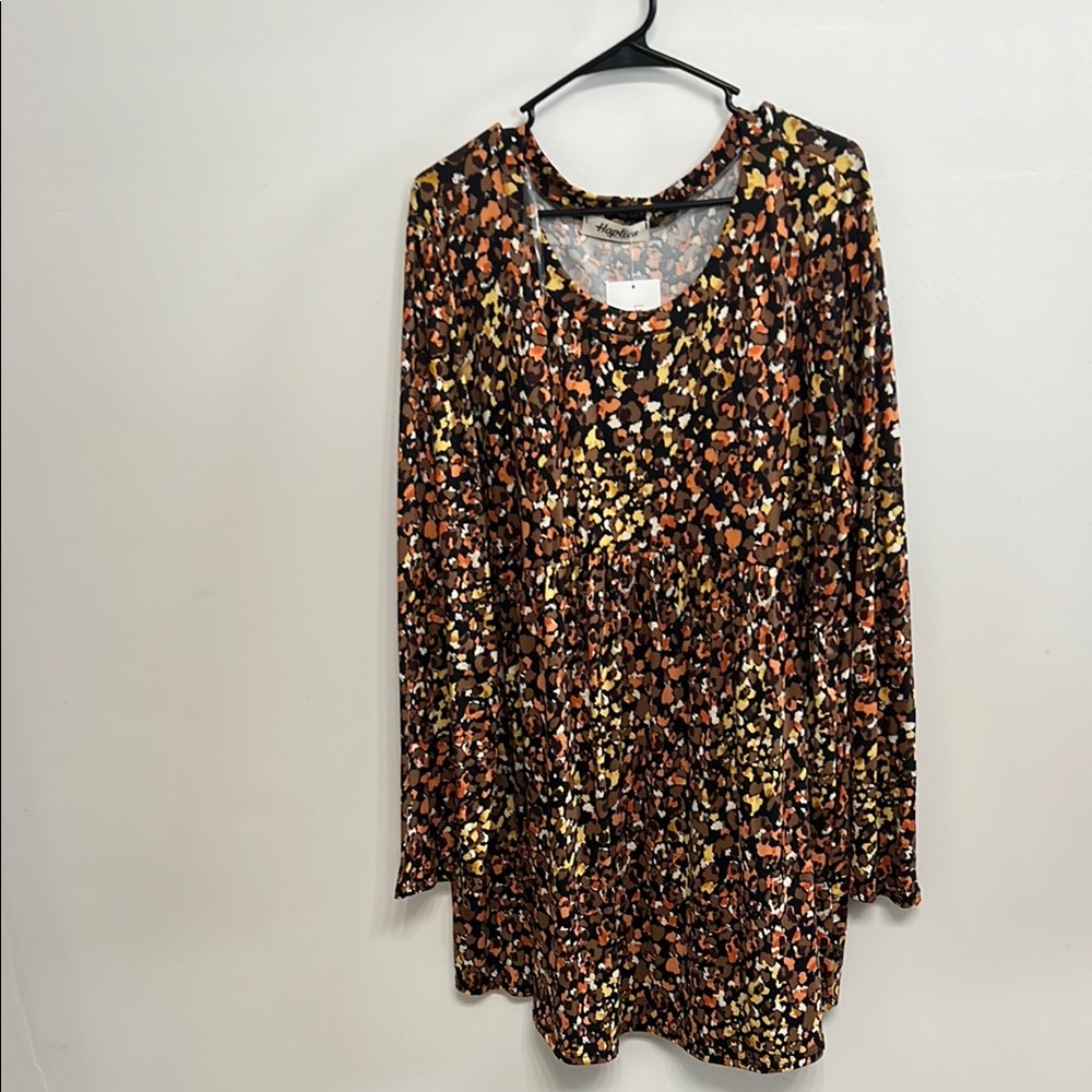 Multicolor Long Sleeve Dress